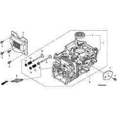 Honda HRB425C - SXE/A - MZCF 8500001-9999999 Cylinder Barrel Diagram
