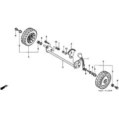 Honda HRG415C2 (IZY) - PDEE/A - MABF 1000001-1099999 Front Wheel Diagram