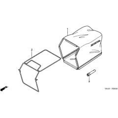 Honda HRG415C2 (IZY) - PDEE/A - MABF 1000001-1099999 Grass Bag/Tool Diagram