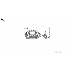 Honda HRG415C2 (IZY) - PDEE/A - MABF 1000001-1099999 Recoil Starter Diagram