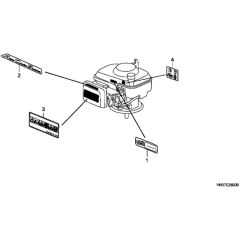 Honda HRG415C3 (IZY) - SDEE - MABF 1400001- Label Diagram