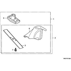 Honda HRG465C2 - PDEE/A - MADF 1100001-1399999 Mulching Kit (SDEE Only) Diagram