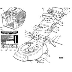 Honda HRG465SD (1996) - SDG - MADF 8600001-8699999 Cutter Housing/Grass Bag Diagram