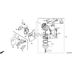 Honda HRG466C1 - PKEH -  Carburettor Diagram