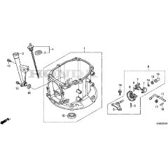 Honda HRG466C1 - PKEH -  Crankcase Diagram