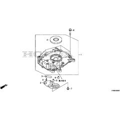 Honda HRG466C1 - PKEH -  Crankcase Cover Diagram