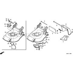 Honda HRG466C1 - PKEH -  Cutter Housing Diagram