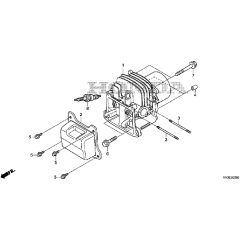 Honda HRG466C1 - PKEH -  Cylinder Head Diagram