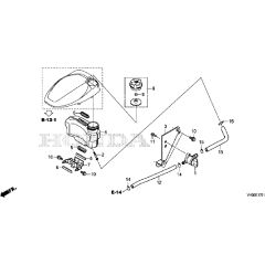 Honda HRG466C1 - PKEH -  Fuel Tank Diagram