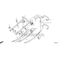 Honda HRG466C1 - PKEH -  Handle Pipe Diagram