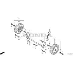 Honda HRG466C1 - PKEH -  Rear Wheels Diagram