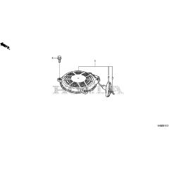 Honda HRG466C1 - PKEH -  Recoil Starter Diagram