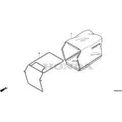 Honda HRG466C1 - SKEH -  Grass Bag Diagram