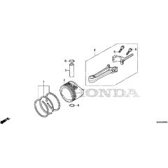 Honda HRG466C1 - SKEH -  Piston, Connecting Rod Diagram