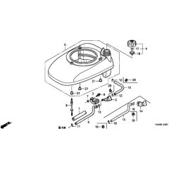 Honda HRG536C1 - SDEA/A - MZCG 6600001-6699999 Fan Cover Diagram