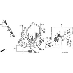 Honda HRG536C1 - SDEA/A - MZCG 6600001-6699999 Oil Pan Diagram