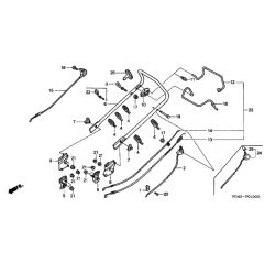 Honda HRG536C1 - SDTA - MZCG 6300001-6399999 Handle Pipe Diagram