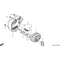 Honda HRG536C1 - SDTA - MZCG 6300001-6399999 Muffler Diagram