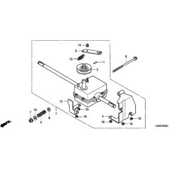 Honda HRG536C1 - SDTA - MZCG 6300001-6399999 Transmission (SDEA, SDFA, SDTA) Diagram