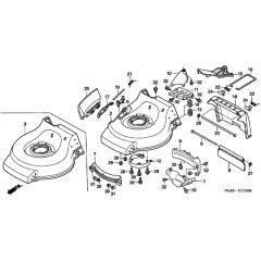 Honda HRG536C3 - SDEA/A - MZCG 6526797-6599999 Cutter Housing Diagram