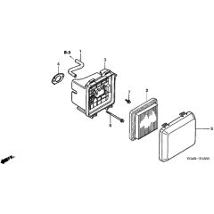 Honda HRG536C6 - SDEA - MZCG 7660001- Air Cleaner Diagram