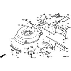 Honda HRG536C6 - SDEA - MZCG 7660001- Cutter Housing Diagram