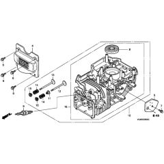 Honda HRG536C6 - SDEA - MZCG 7660001- Cylinder Barrel Diagram