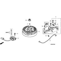 Honda HRG536C6 - SDEA - MZCG 7660001- Flywheel Diagram