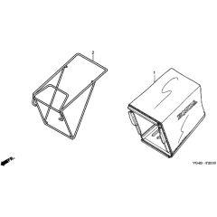 Honda HRG536C6 - SDEA - MZCG 7660001- Grass Bag Diagram