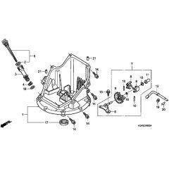 Honda HRG536C6 - SDEA - MZCG 7660001- Oil Pan Diagram