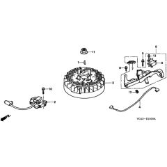 Honda HRG536C - SDE - MZCG 6000001-6299999 Flywheel Diagram