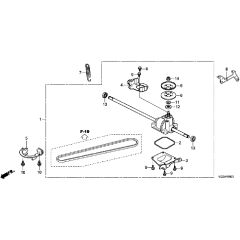 Honda HRS536C5 - VKEH -  Transmission Diagram