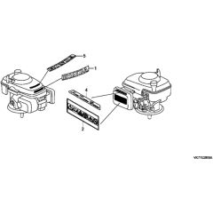 Honda HRX426C - PDE - MATF 1000001- Label Diagram