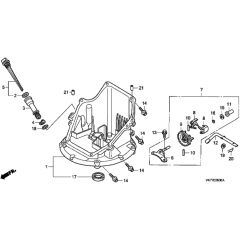 Honda HRX426C - PDE - MATF 1000001- Oil Pan Diagram