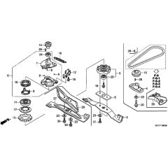 Honda HRX426C - PDE - MATF 1000001- Rotary Blade Diagram