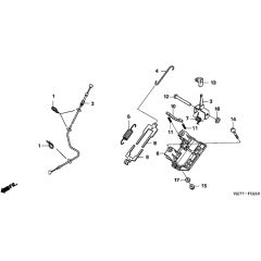 Honda HRX426C - PDE - MATF 1000001- Roto Stop Control Diagram