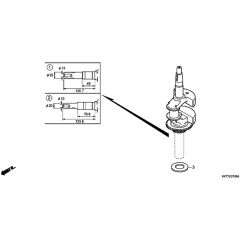 Honda HRX426C - QXE - MATF 1030001- Crankshaft Diagram