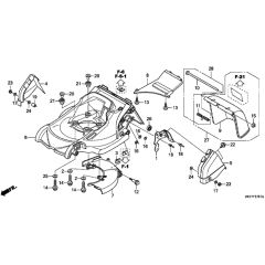 Honda HRX426C - QXE - MATF 1030001- Cutter Housing Diagram