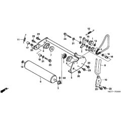 Honda HRX426C - QXE - MATF 1030001- Rear Wheel Diagram