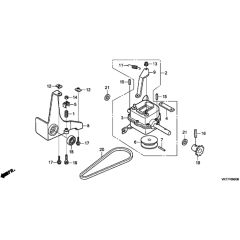 Honda HRX426C - QXE - MATF 1030001- Transmission Diagram