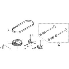 Honda HRX426C - SXE - MATF 1030001- Camshaft Pulley Diagram