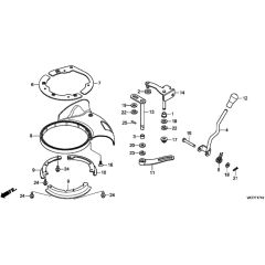 Honda HRX476C1 - PKEE - MASF 1130001- Shutter Diagram