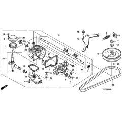 Honda HRX476C1 - VKEE - MASF 1130001- Transmission HYEE Diagram