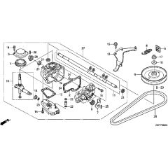 Honda HRX476C2 - HYEH -  Transmission Diagram