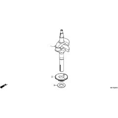 Honda HRX476C2 - QYEH -  Crankshaft Diagram