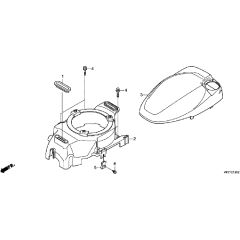 Honda HRX476C2 - VYEH -  Fan Cover Diagram