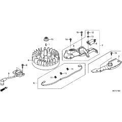 Honda HRX476C2 - VYEH -  Flywheel Diagram