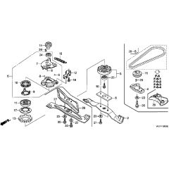 Honda HRX476C2 - VYEH -  Rotary Blade Diagram