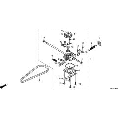 Honda HRX476C2 - VYEH -  Transmission Diagram