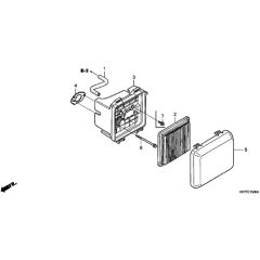 Honda HRX537C1 - VYEA - MAGA 1300001-1399999 Air Cleaner Diagram